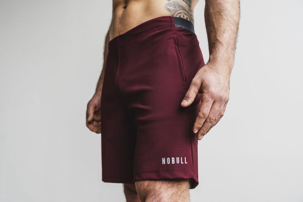 NOBULL Men's Lightweight 8.5" Shorts - Cabernet - Ireland (5864FJAXO)